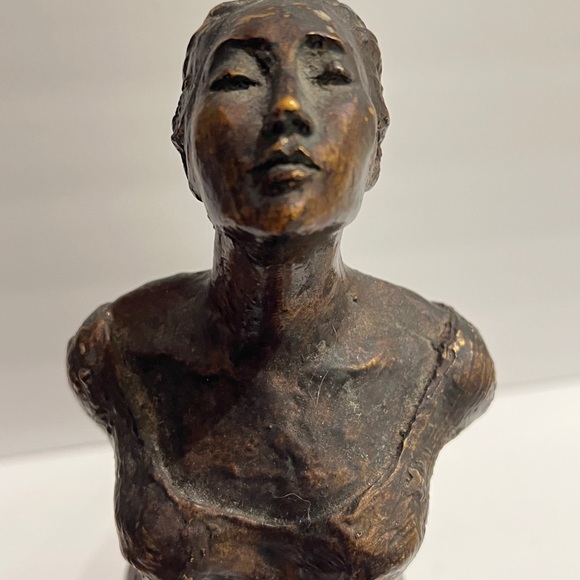 “GRACE” BY ALICE RIORDAN - ART DECO - NOUVEAU - ANTIQUE BRASS FINISH - Picture 10 of 12